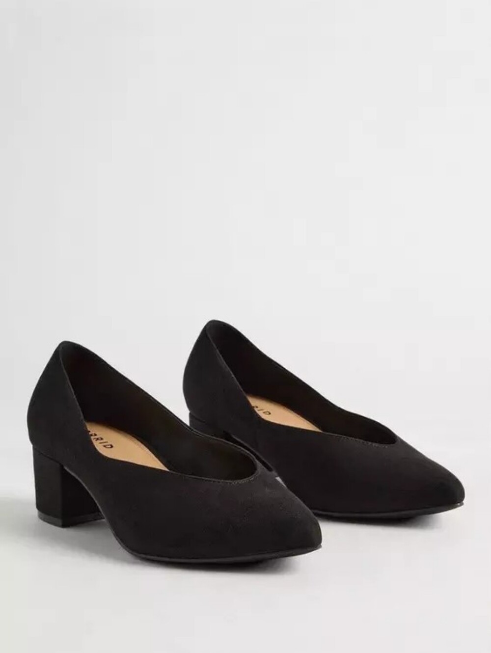 Torrid Black Suede Block Heel Pumps